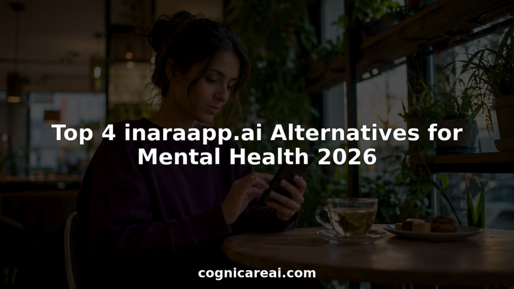 Woman engaging with mental health app on smartphone