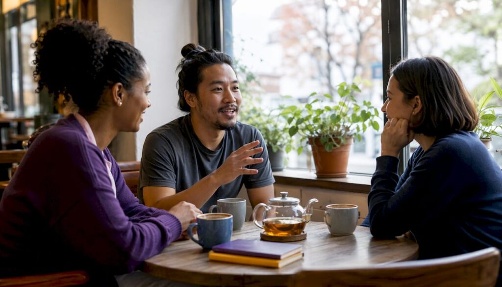 Group sharing support in living room